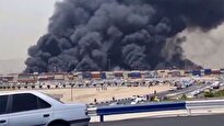 ببینید/ اولین ویدئو از محل انفجار در بندر شهید رجایی بعد از خاموش کردن آتش
