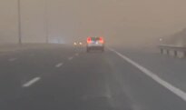 ببینید/ طوفان در جاده قم به تهران