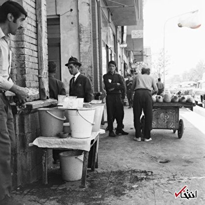 عکس/تابستان گرم با نوشیدنی خنک در تهران قدیم