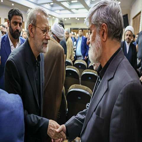 تصاویر: مراسم ختم مرحوم احمد انصاری پدر همسر علی مطهری
