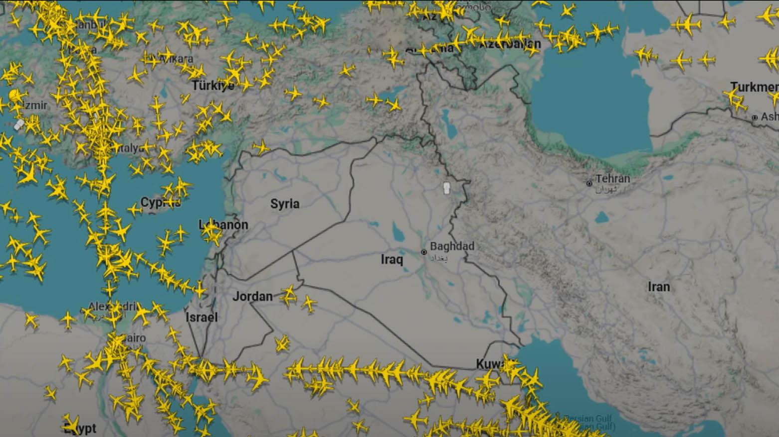 عراق و اردن حریم هوایی خود را بستند
